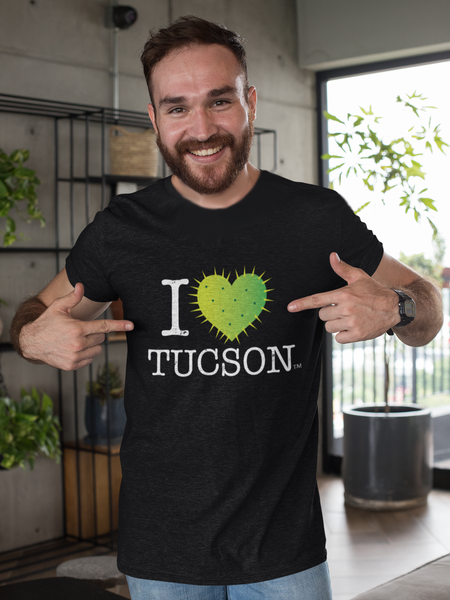 New "I Love Tucson' Men's/Unisex Cactus T-Shirt -3 Colors