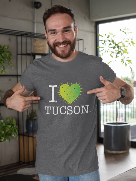New "I Love Tucson' Men's/Unisex Cactus T-Shirt -3 Colors