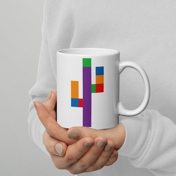 Modern Saguaro Mug - For coffee fans, or whatever liquid pleases you in the desert. 2 sizes.