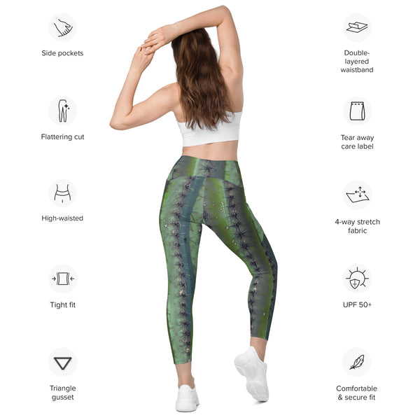 Saguaro Cactus Leggings with Pockets