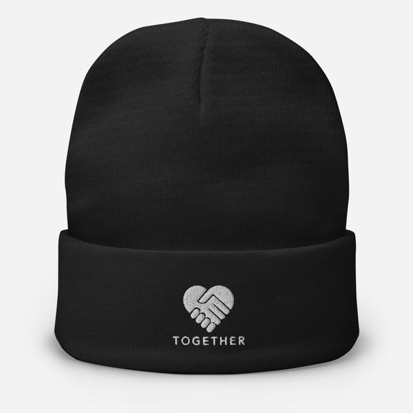 Embroidered "Together" Beanie in 5 Colors -