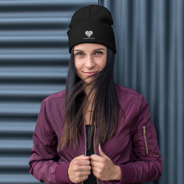 Embroidered "Together" Beanie in 5 Colors -