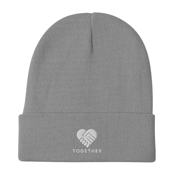Embroidered "Together" Beanie in 5 Colors -
