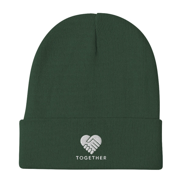 Embroidered "Together" Beanie in 5 Colors -