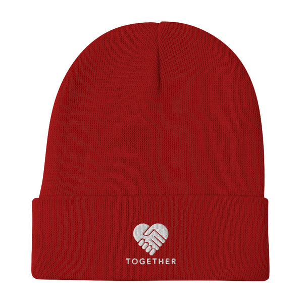 Embroidered "Together" Beanie in 5 Colors -