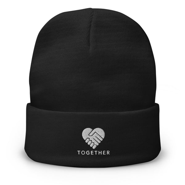 Embroidered "Together" Beanie in 5 Colors -