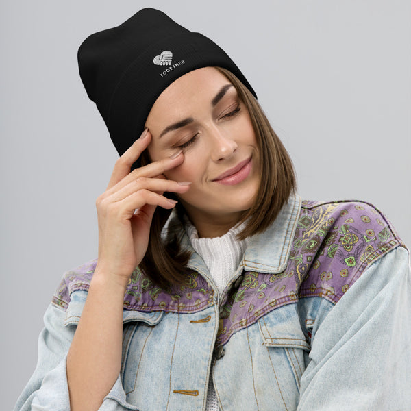 Embroidered "Together" Beanie in 5 Colors -