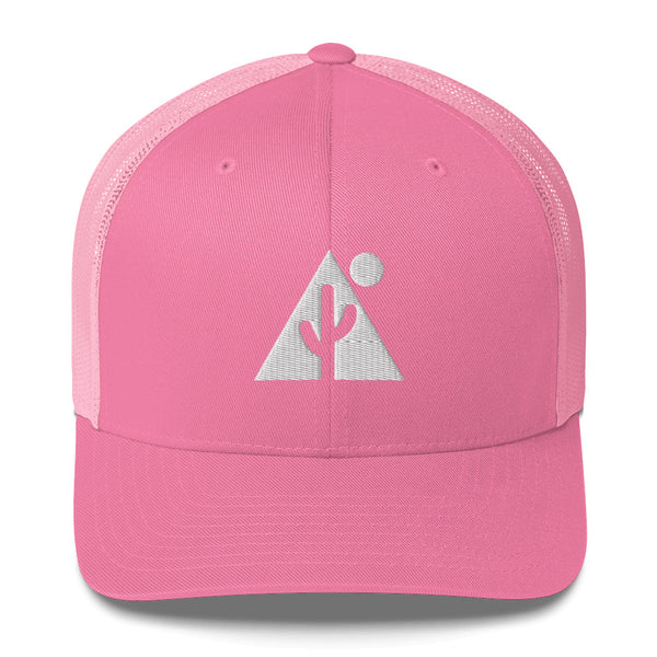 Trendy Trucker Cap - New Saguaro-Mountain Logo - in 5 colors!