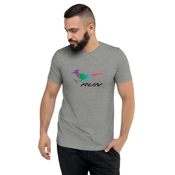 New! RUN like a roadrunner. Short sleeve lightweight triblend t-shirt