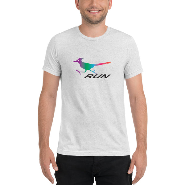 New! RUN like a roadrunner. Short sleeve lightweight triblend t-shirt