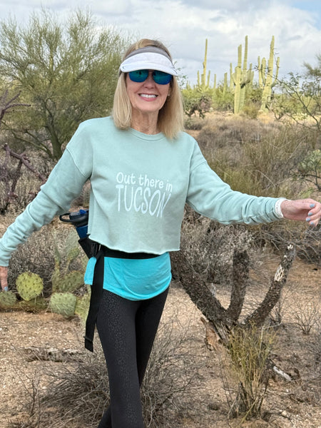 Trendy Cropped Sweatshirt - Out There In Tucson