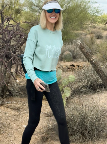 Trendy Cropped Sweatshirt - Out There In Tucson