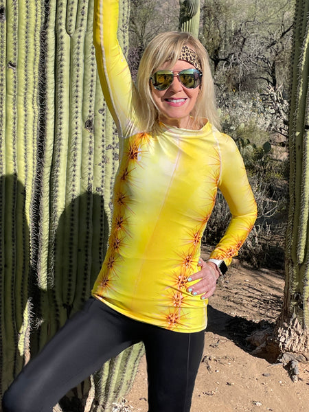 Sunny Yellow "Cactus Tee"  Women's Desert Wear