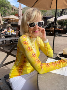 Sunny Yellow "Cactus Tee"  Women's Desert Wear