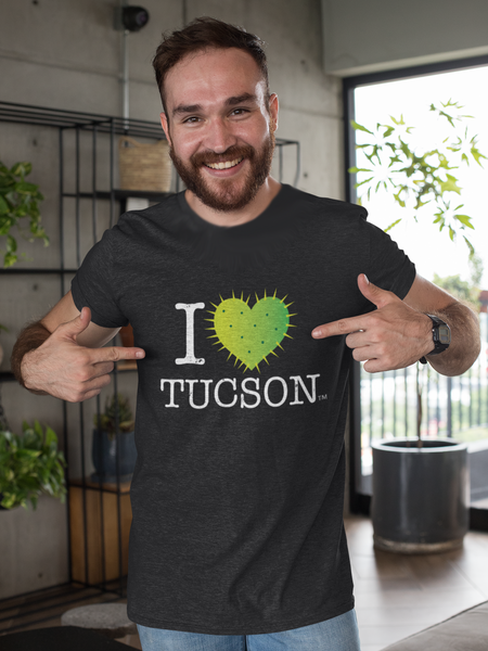 New "I Love Tucson' Men's/Unisex Cactus T-Shirt -3 Colors