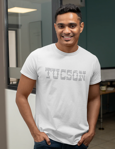 Special Tucson White w/Grey Lettering Men's T-Shirt