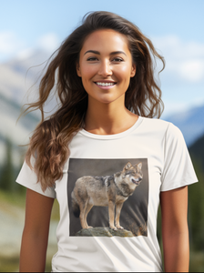 Mexican Gray Wolf T-Shirt for Women - Proceeds Donated - Wildlife in Arizona Collection