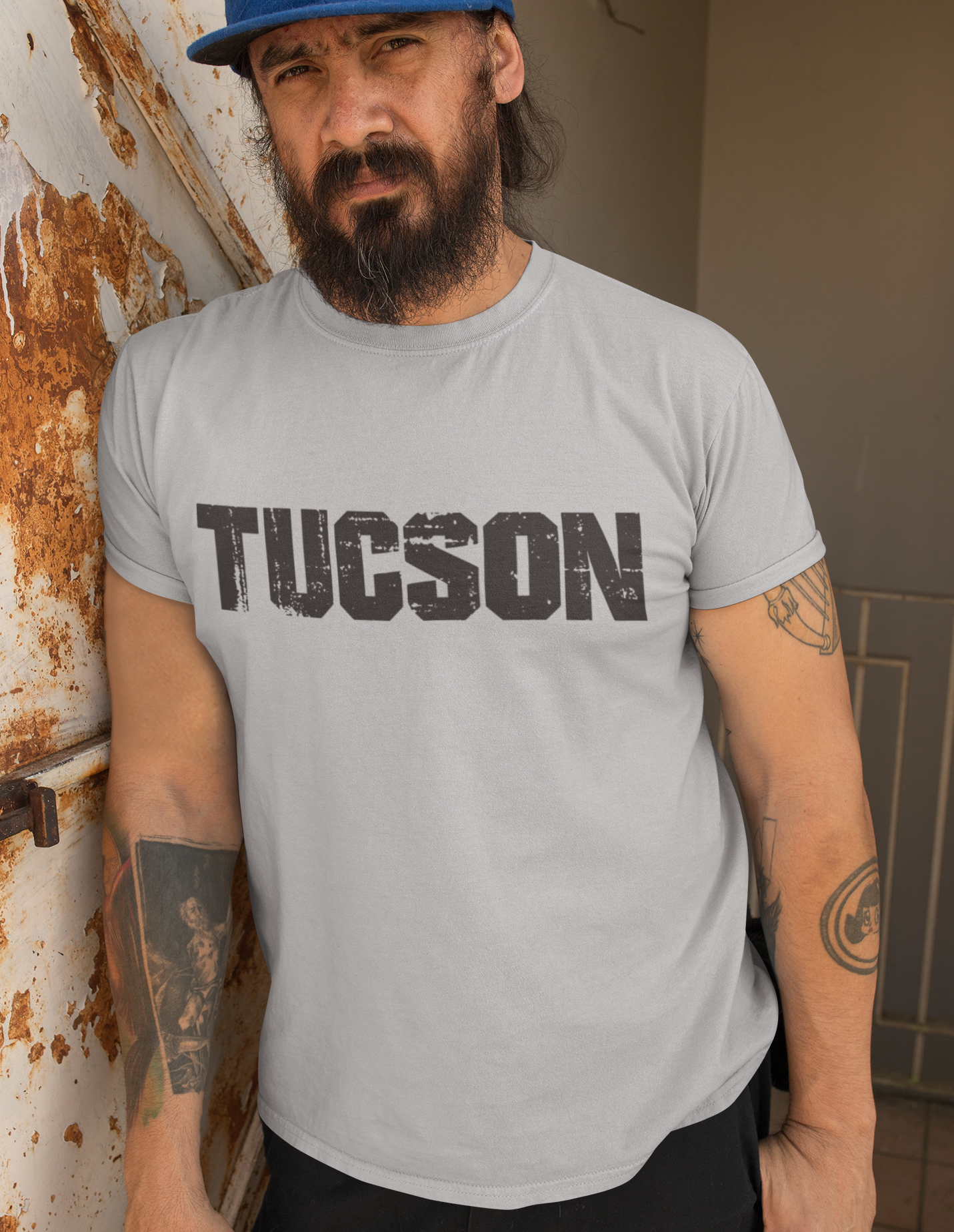 "Tucson Tough" Logo Cotton Crew T-Shirt