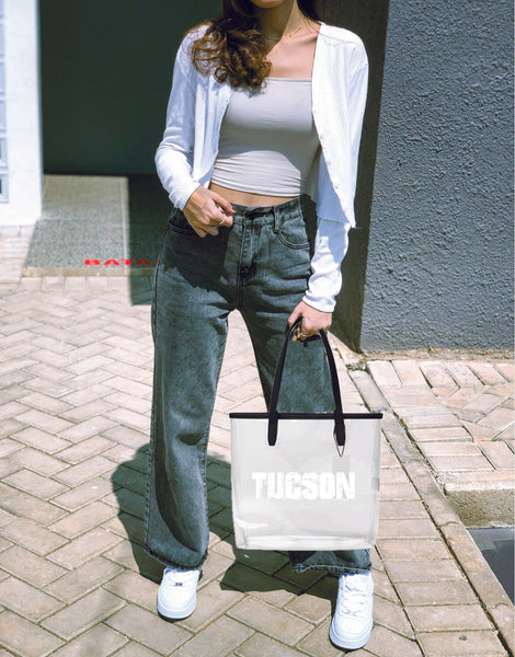 Clear Tote Bag for Easy Viewing - Tucson Subtle Logo