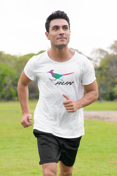 New! RUN like a roadrunner. Short sleeve lightweight triblend t-shirt