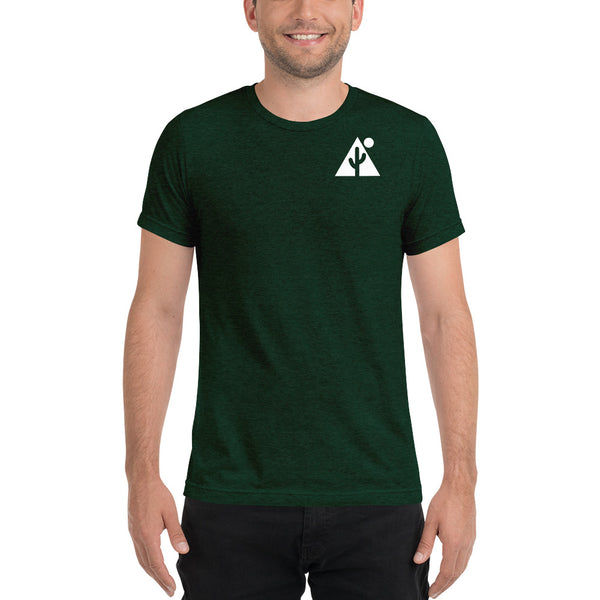 New! "Technical" Triblend Unisex Tshirt w/ saguaro icon