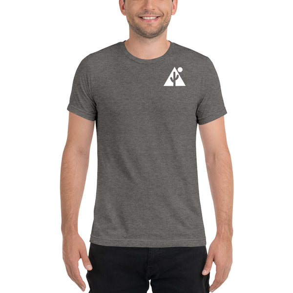 New! "Technical" Triblend Unisex Tshirt w/ saguaro icon